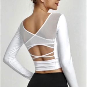 Astoria LUXE Mesh Open Back Sports Crop